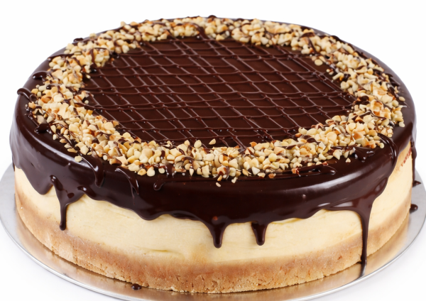 Choc Nut Baked Cheesecake