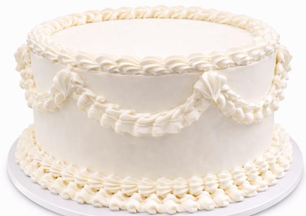 Vintage - Large Round - White