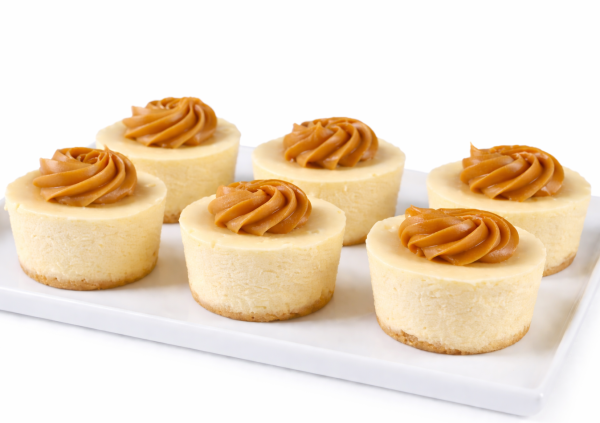 Caramel Baby Baked Cheesecakes