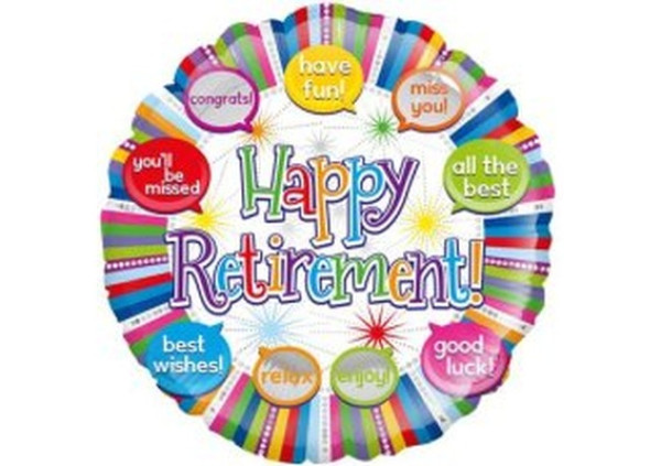 Happy Retirement Foil Balloon