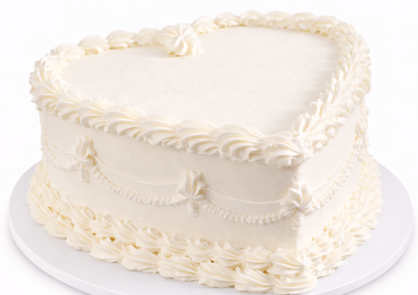 Vintage - Large Heart - White