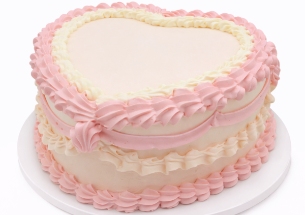Vintage - Large Heart - Pink