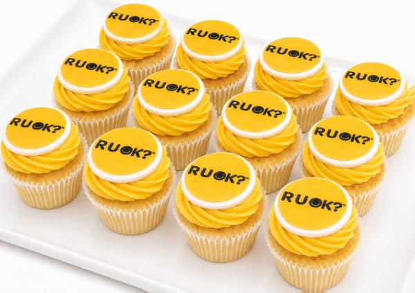 RUOK Cupcakes - 4cm fondant disc