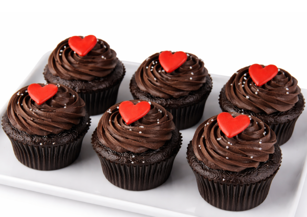 Valentine's Cupcakes - Vegan Chocolate